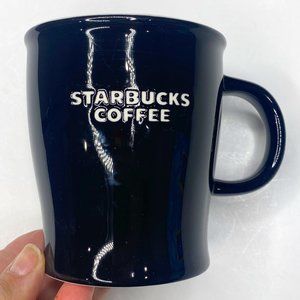 Starbucks 2008 black and white coffee mug, 14 oz. EUC